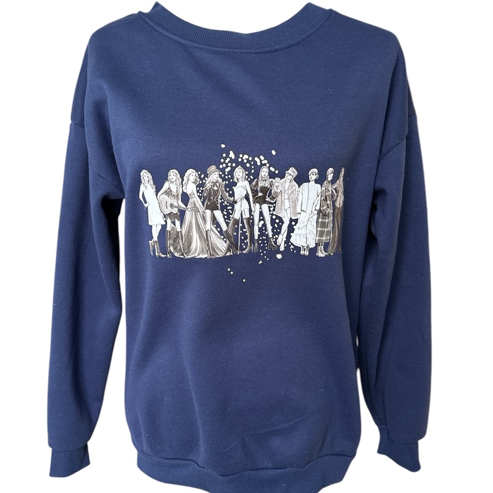 Taylor Swift, Eras Tour Navy Sweatshirt, Size Small